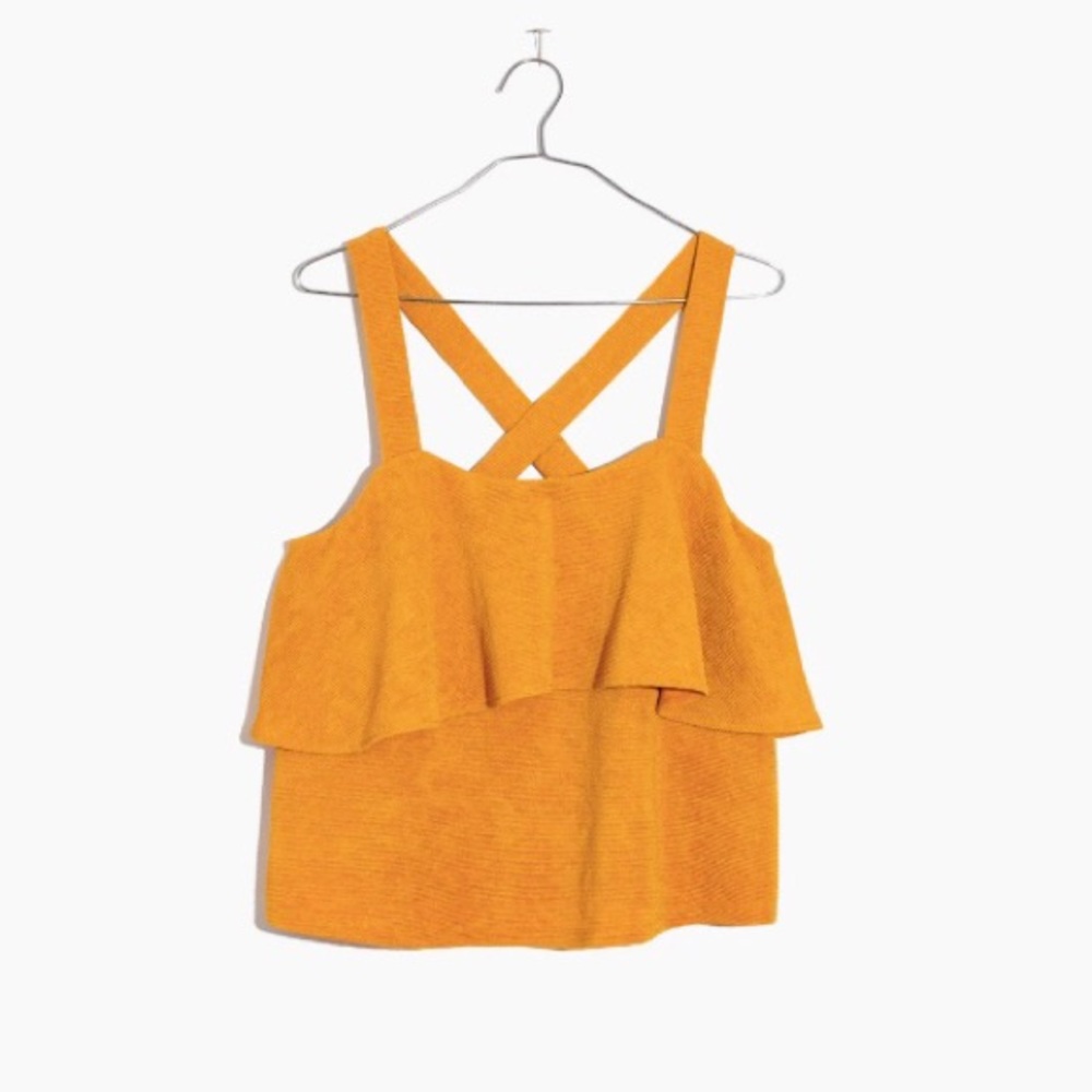 Madewell Texture & Thread Tiered Tank Too Small